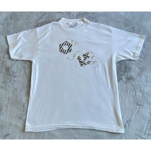 Vintage TSF Sports Shirt Wear Sailing Boating Anchor Women Large T Shirt White